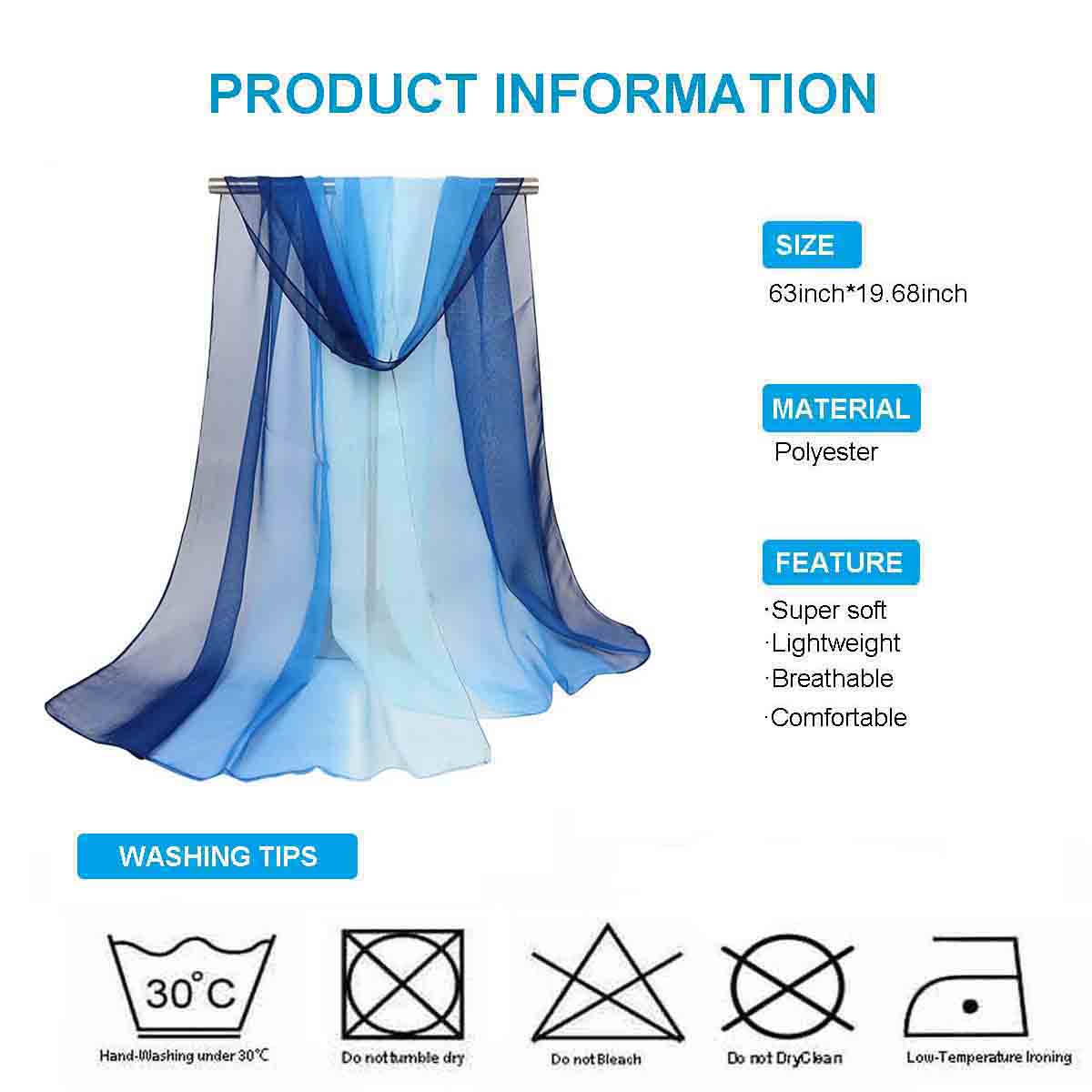 xyueanlo SE-041 Silk Essence Scarf - View 1
